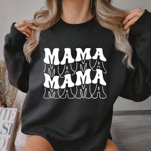 Mama Sweatshirt – Minimalist Mum Jumper – Cute Motherhood Sweater – Gift for Mums – New Mum Sweatshirt – Simple Mama Top
