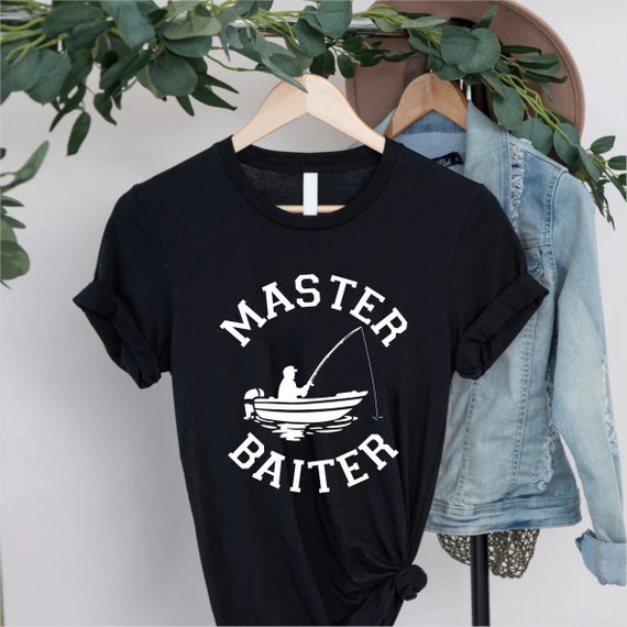Master Baiter unisex T-Shirt, Fishing Gifts for Men, Bass Fishing, Fishy Tee, Fishing Man Shirt, Fisherman, Fish Lover, Hunting Shirt