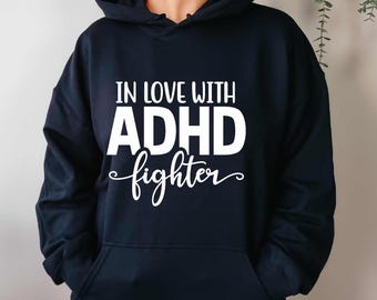 ADHD啓発パーカー – サポートパートナーユニセックススウェットシャツ