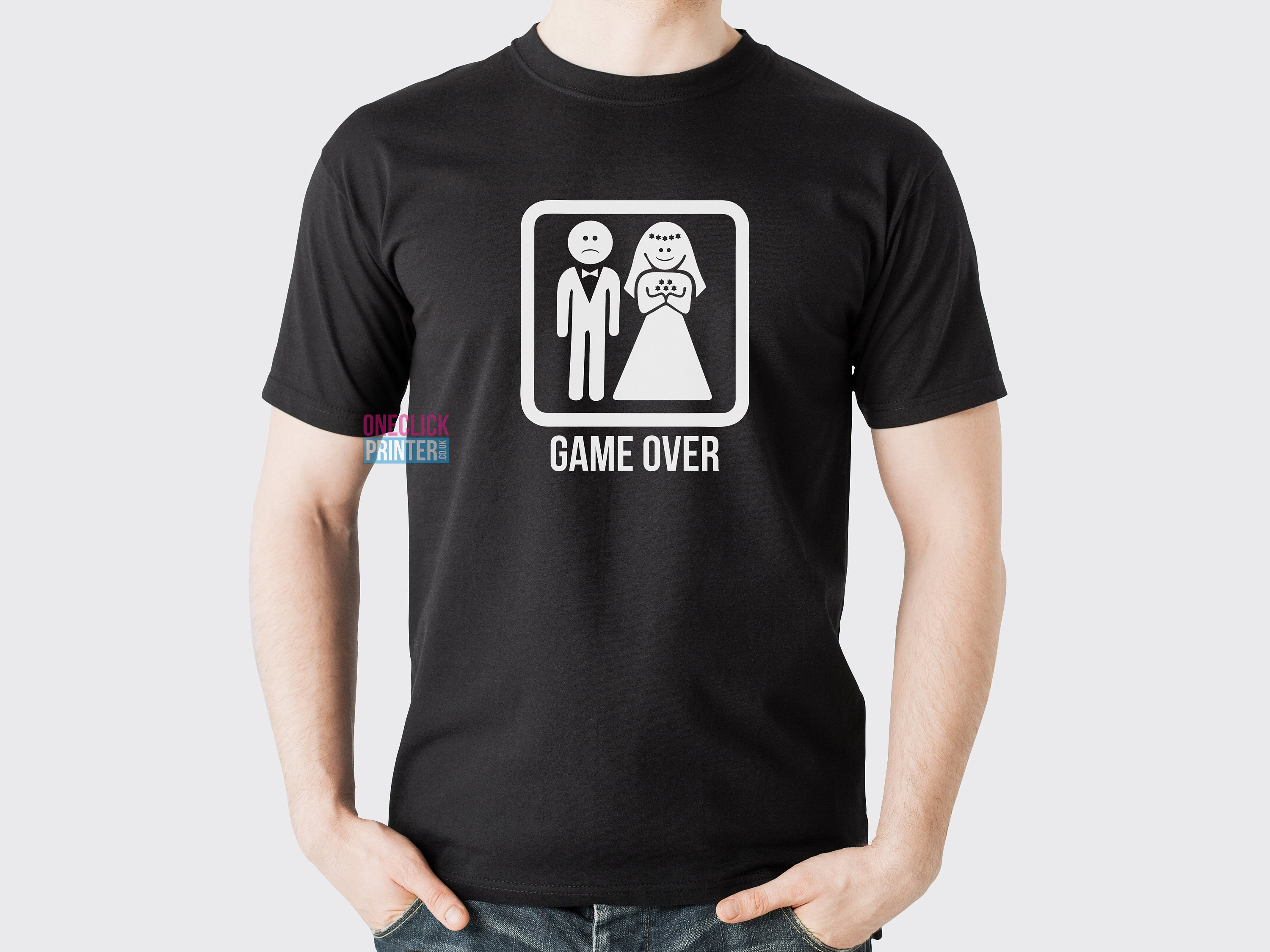 Buy Funny Wedding Gift Game Over Groom and Bride T-shirt Online in India -  Etsy