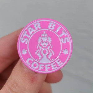 Princess Peach Starbits (Starbucks) Emaille Pin / Super Mario Bros