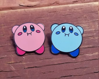 Kirby Enamel Pin, Puffy Design