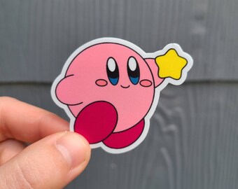 Kirby With Star Sticker / Poyo Sticker