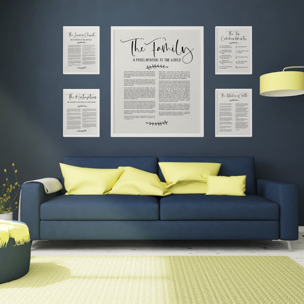 LDS Document Bundle | Family Proclamation, The Living Christ, Articles of Faith, 10 Commandments, Restoration Proclamation | PRINTABLE