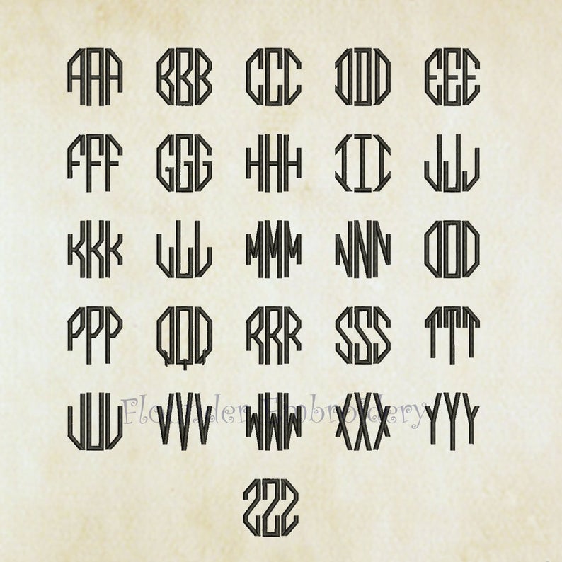 Free Octagonal Fonts · Fonts octagon monogram font free download