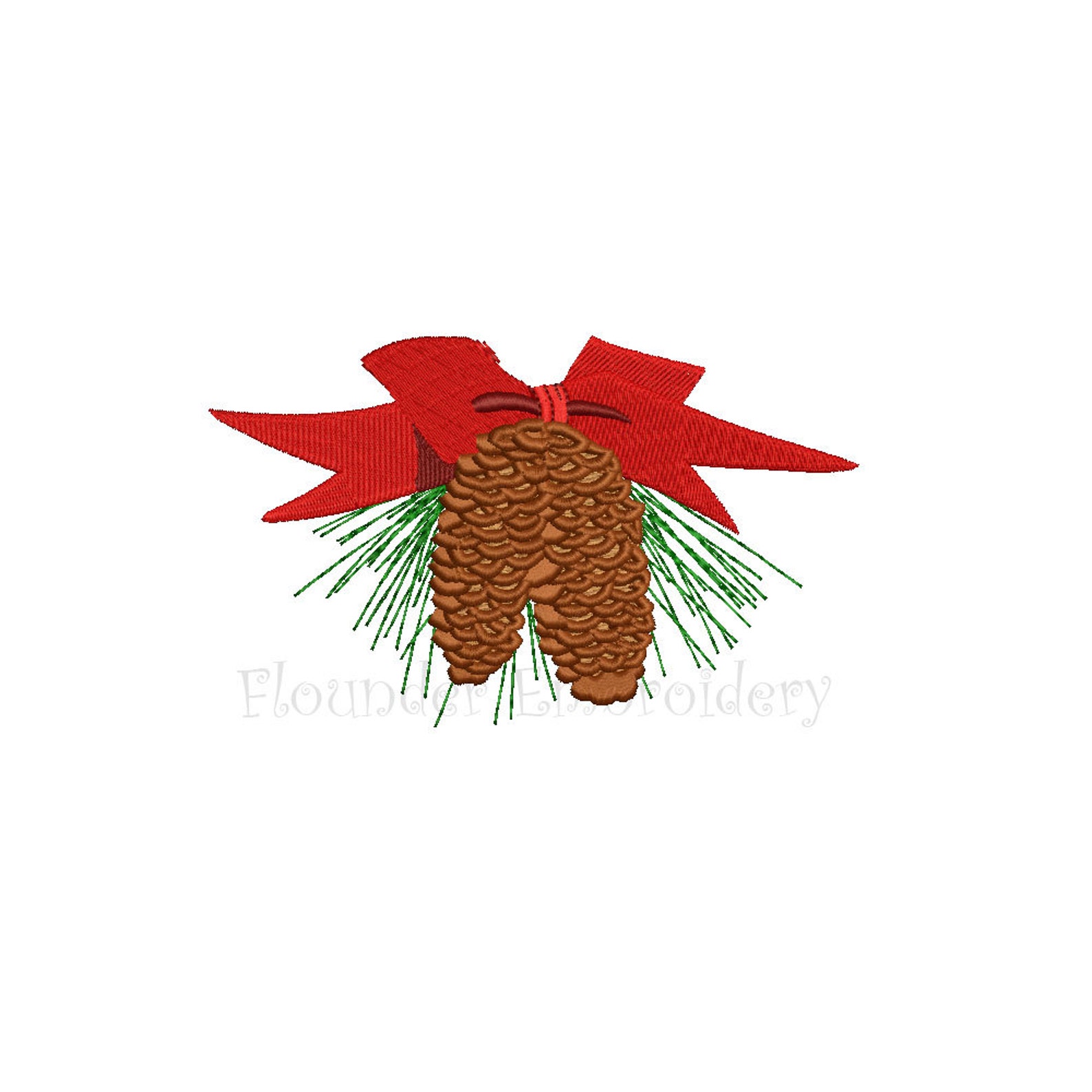 Pine Cones Embroidery 4 Size Christmas Embroidery Designs Etsy