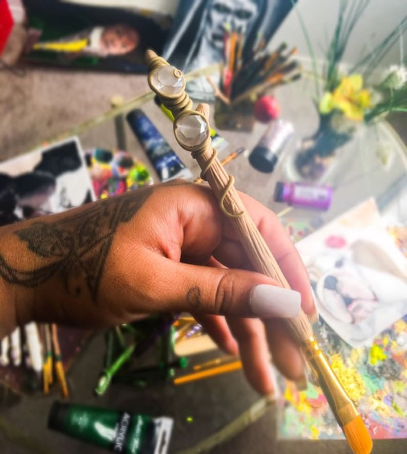 Custom Paint Brush Set Paintbrush Gift for Artist Magic Wand Etsy