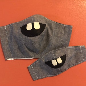 MADE TO ORDER! Teethy Smile Adult and Child fitted face mask with nose wire