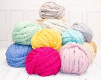 Chunky yarn. Giant knitting. Bulky yarn. Chunky merino wool knit yarn. DIY Arm knitting yarn. High quality merino wool, Thick yarn. DIY Gift