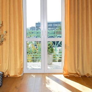 Velvet Curtains, 100 Colors,Velvet Drapes, Custom Curtain Panel, Blackout Bedroom Curtains, Extra Long Boho Curtains, Living room drape SALE