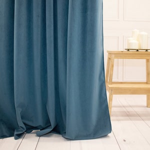 Rideaux en velours, 100 couleurs, rideaux sur mesure, rideaux de salon, rideaux de chambre à coucher, panneau de rideau en velours, rideaux bohèmes extra longs