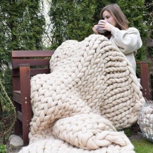 Weighted Blanket Anxiety Relief Heavy Sensory Blanket Hand Etsy