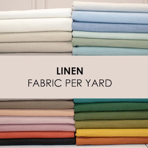 Linen Fabric by the Yard, 100% Natural, Breathable, Lightweight for Clothing,  Shirt, Dress, Curtains, Pants; Soft, Thick Linen, Sewing, Boho - Etsy