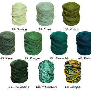 May include: Assortment of green and blue yarn skeins in various shades, including spring, mint, olive, moss, dragon, emerald, petrol, hunt club, malachite, and jungle.