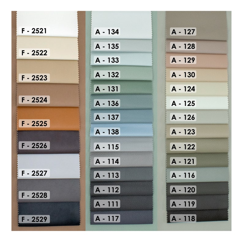 Vegan leather, Faux upholstery leather, fabric by the yard for sofa, couch or armchair image 2