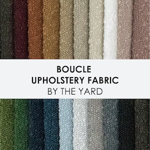 Boucle Fabric By the Yard, heavy weight boucle textured upholstery fabric, Heavy Weight Textured Chunky Boucle Upholstery image 1