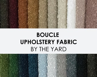 Boucle Fabric By the Yard, heavy weight boucle textured upholstery fabric, Heavy Weight Textured Chunky Boucle Upholstery