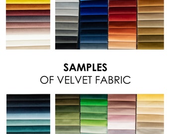 Samples of Velvet Fabric