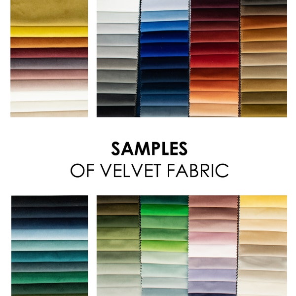 Samples of Velvet Fabric