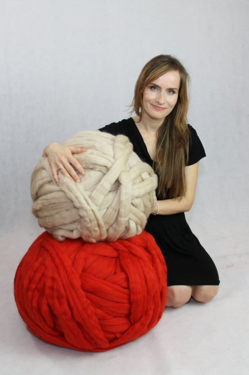 Chunky Yarn. Giant Knitting. Bulky Yarn. Chunky Merino Wool Etsy