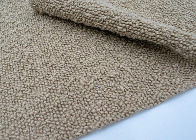 Boucle stof op maat gesneden, zware boucle getextureerde meubelstof, zwaar gewicht getextureerde dikke boucle bekleding afbeelding 6