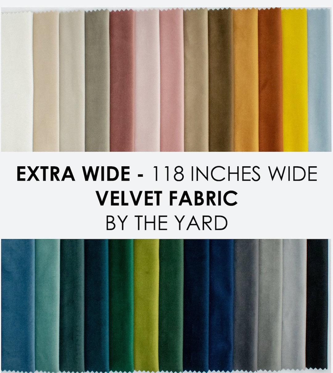 Extra Wide Velvet Fabric by the Yard, Luxury Velvet, High Quality
