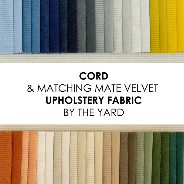 Cord upholstery fabric, Corduroy upholstery fabric by the yard for furniture like sofa, couch or armchair