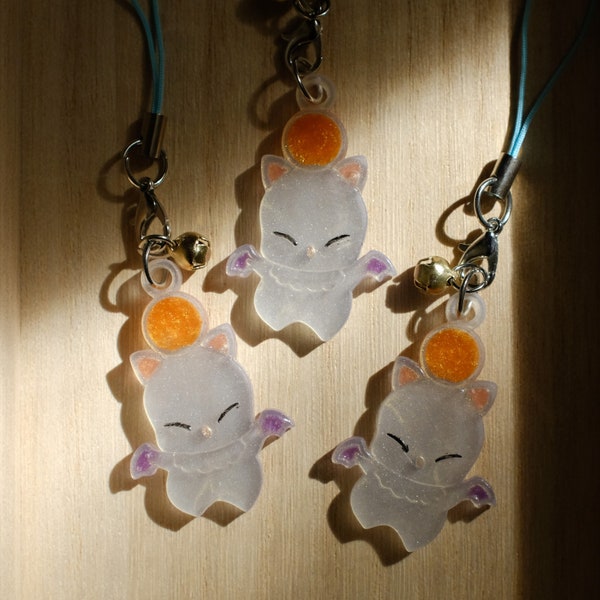 FFXIV moogle keychain zipper phone charms