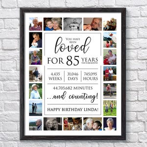 Vous avez été aimé pendant 85 ans, 85e anniversaire de mariage, 85e anniversaire, 85e anniversaire, fête d'anniversaire, cadeau d'anniversaire