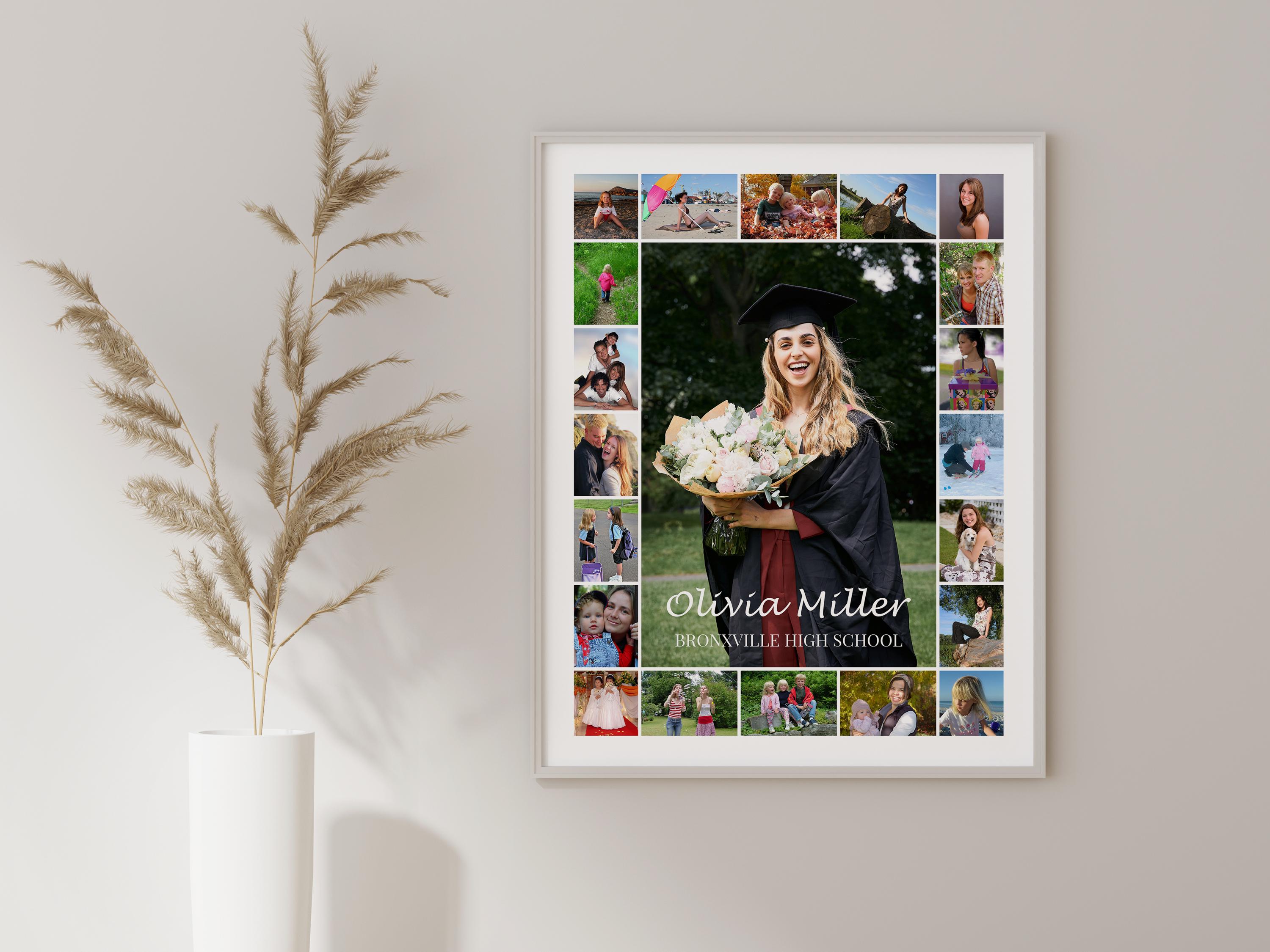 Personalized 3 Graduation Photo Collages, Senior Class Gift - Etsy