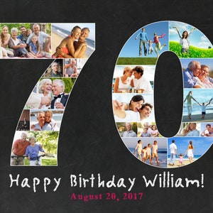 Custom 70th birthday gift for mom