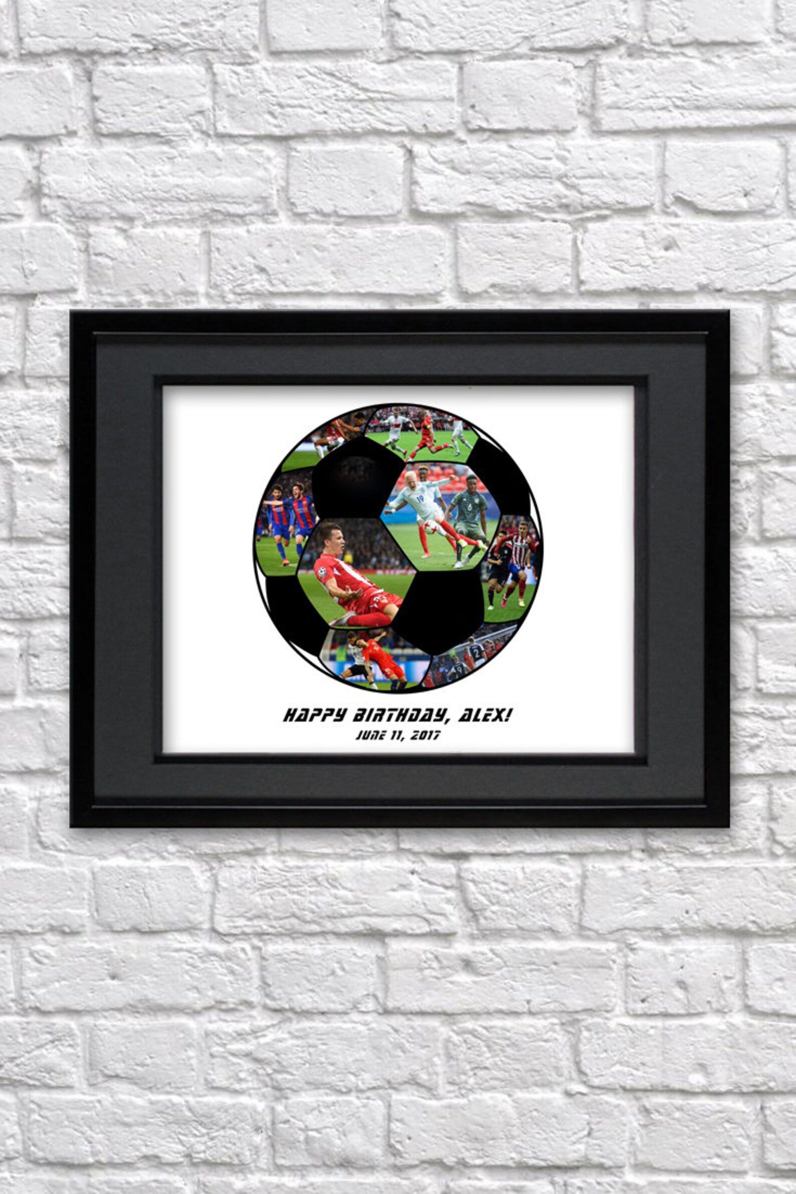 Soccer Ball Photo Collage Gift for Soccer Party Favor Soccer Etsy