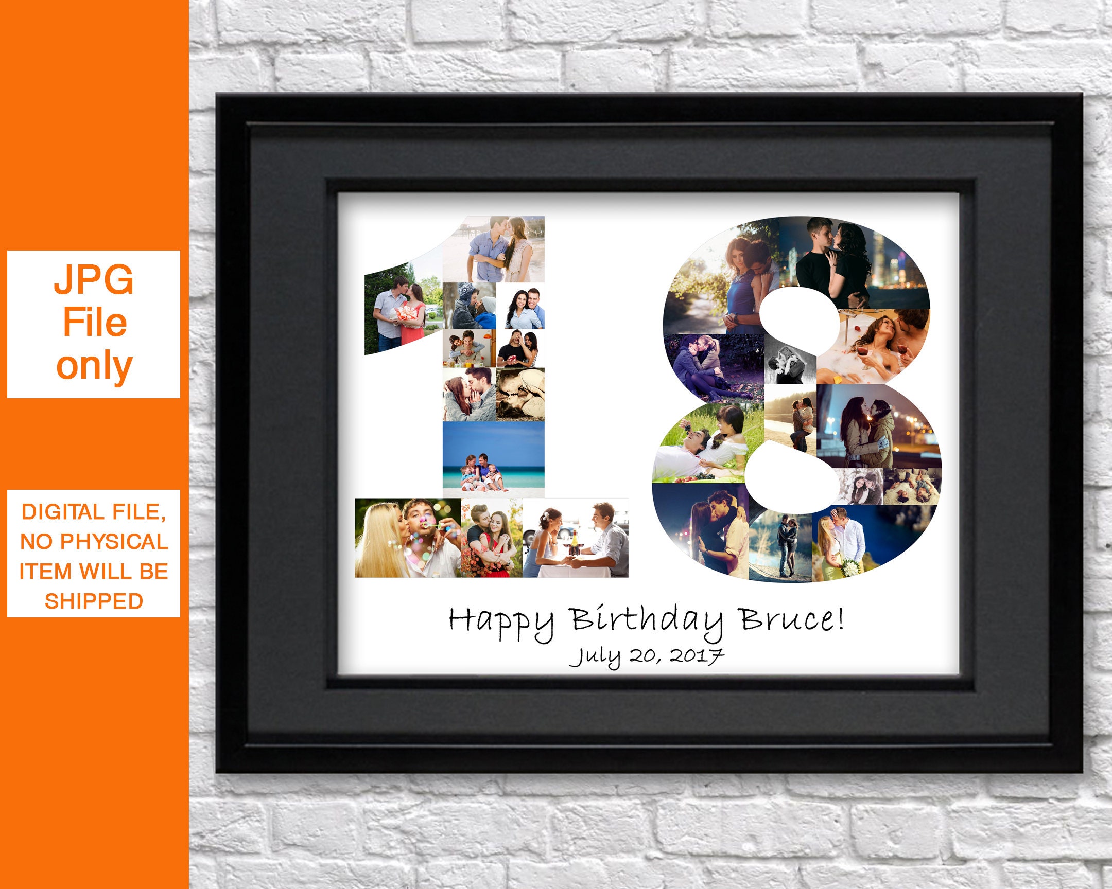18th Birthday Girl Photo Collage Gift