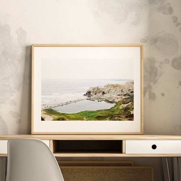 SAN FRANCISCO Print - Sutro Baths, California Coast print, San Francisco Photo Art, Pacific Ocean, Travel Print, digital download