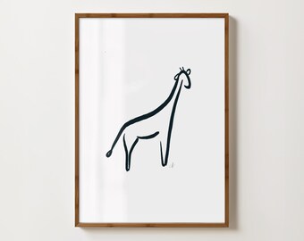 Giraffe Print | Printable Artwork | Original Fine Art Print | Digital Download