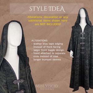 Mage Coat Pattern PDF File With Sewing Guide Digital Download A4 Letter ...