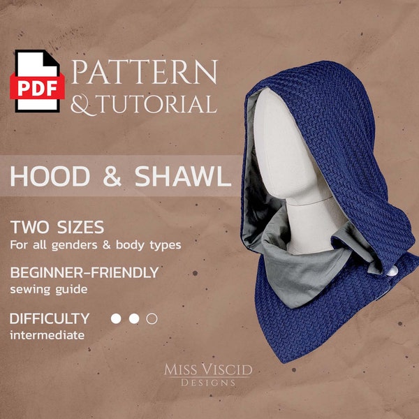 Hooded Cowl Pattern Etsy