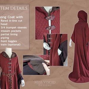Mage Coat Pattern PDF File With Sewing Guide Digital Download A4 Letter ...