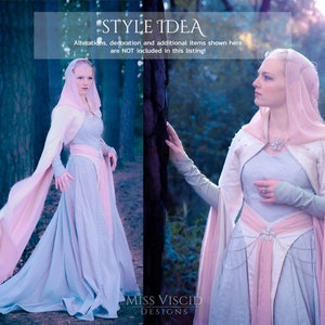 Jacket for elven dress in Size S-3X as digital instant download in DIN A4, US Letter and A0 plotter image 6
