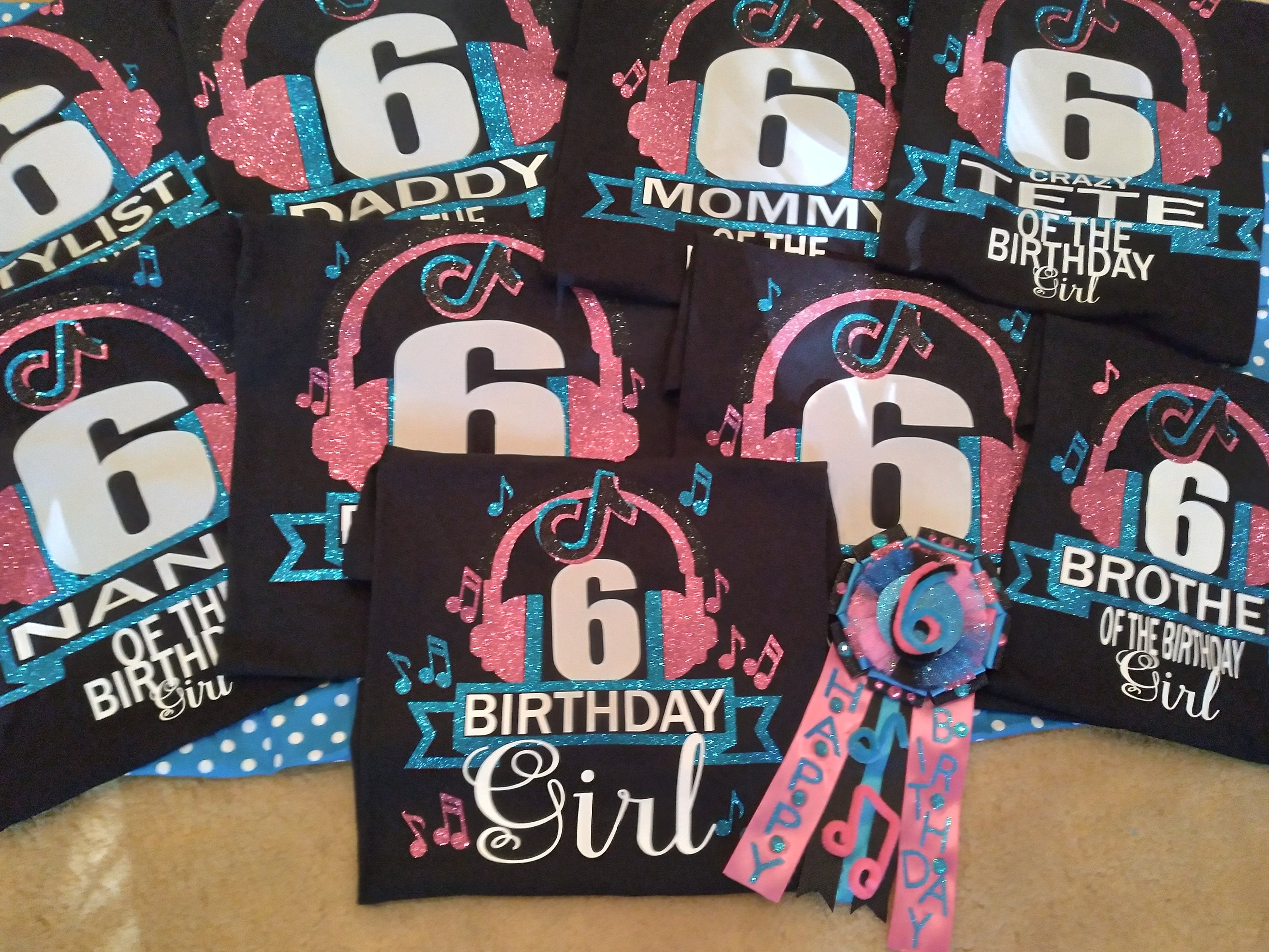 Custom Tik Tok Birthday Shirts Tik Tok Family Birthday Etsy