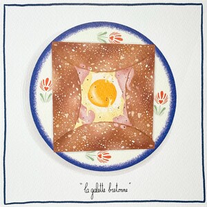 LA GALETTE BRETON - Ilustração 20x20cm - Edição limitada