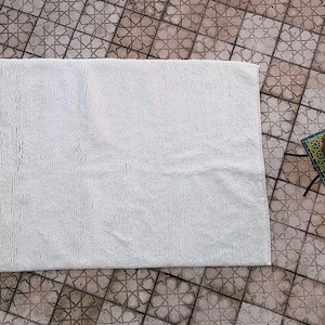 White Moroccan rug  Beni Ourain rug handmade 100% wool rug , area rugs  , carpet ,white beni ourain