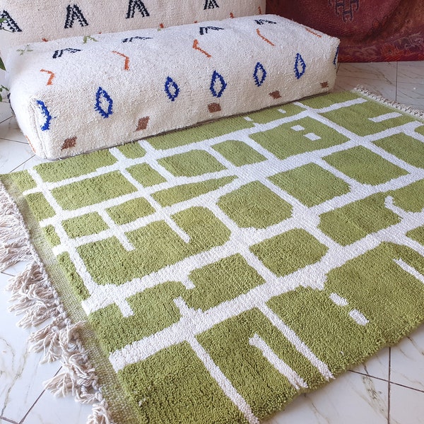 Green Moroccan Rug Etsy