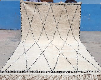 Moroccan rug Beni Ourain rug handmade 100% wool  10 x 6,5 feet