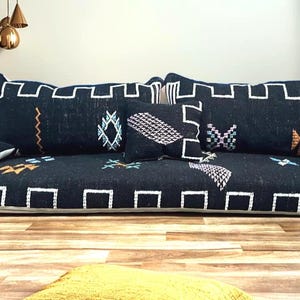 MOROCCAN COUCH floor couch Moroccan sofa wool couch arabic couch