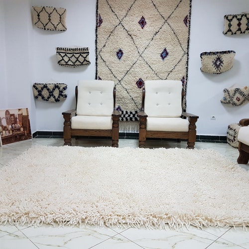 Authentic Moroccan Rug Beni Ourain Rug Handmade 100 Wool Rug Etsy