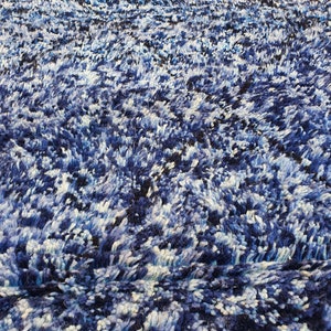 Custom Heaven Blue Beni Ourain Rug berber rug handmade Moroccan Rug 100% wool rug