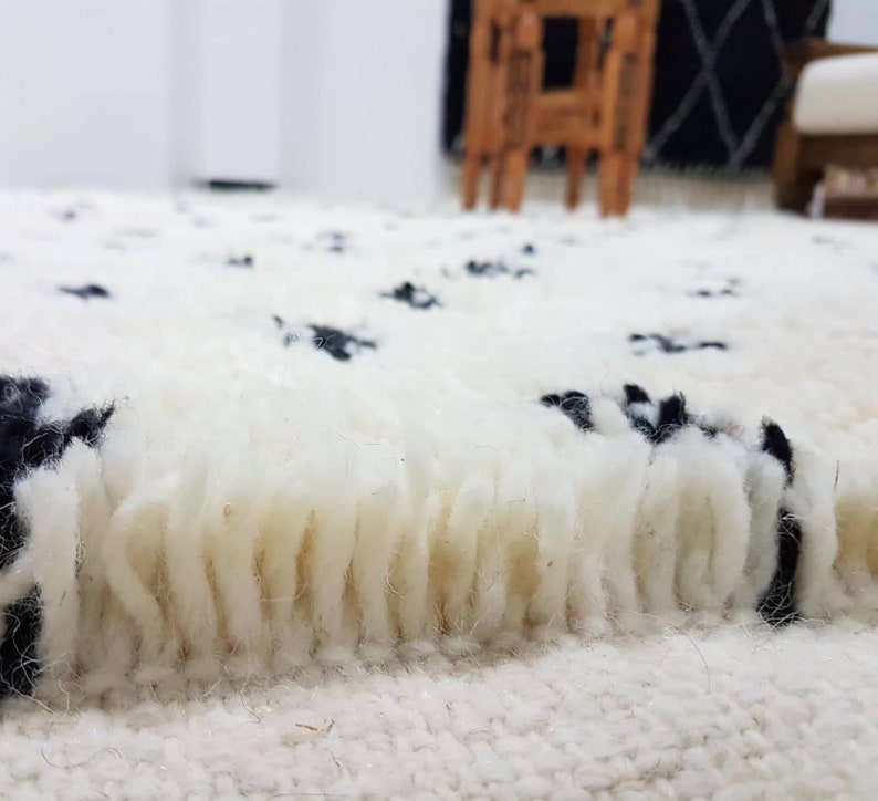 Authentic Moroccan rug Beni Ourain rug handmade 100 wool rug Etsy