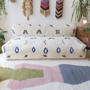 Moroccan Floor sofa , Moroccan floor couch , set of floor sofa pillows Beni Ourain pouf kilim pouf , floor pillows , floor pouf