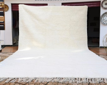 alfombra bereber blanca Beni Ourain alfombra hecha a mano Alfombra marroquí Alfombra 100% lana